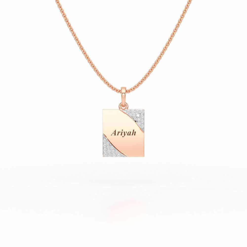 Love Proof Silver Pendant - Rose Gold - Image 1