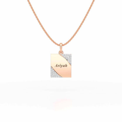 Love Proof Silver Pendant - Rose Gold - Image 1