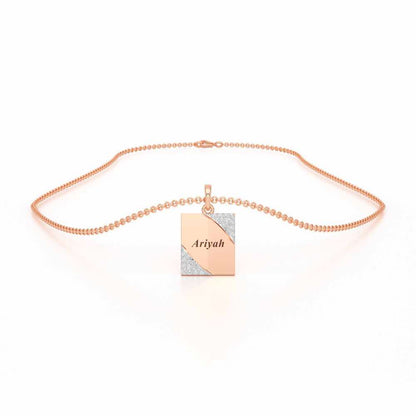 Love Proof Silver Pendant - Rose Gold - Image 3