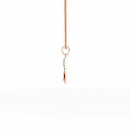 Love Proof Silver Pendant - Rose Gold - Image 4