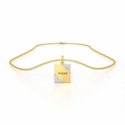 Love Proof Silver Pendant - Yellow Gold - Image 3