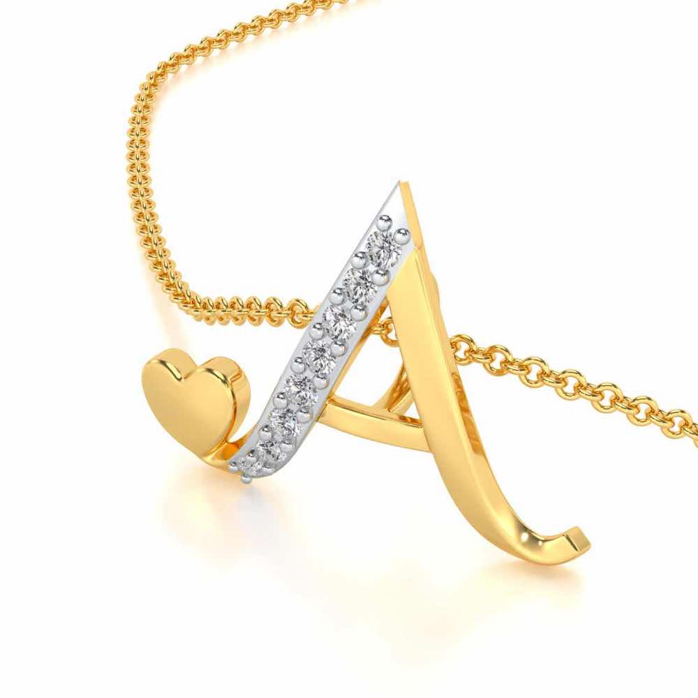 Lovely A Silver Pendant