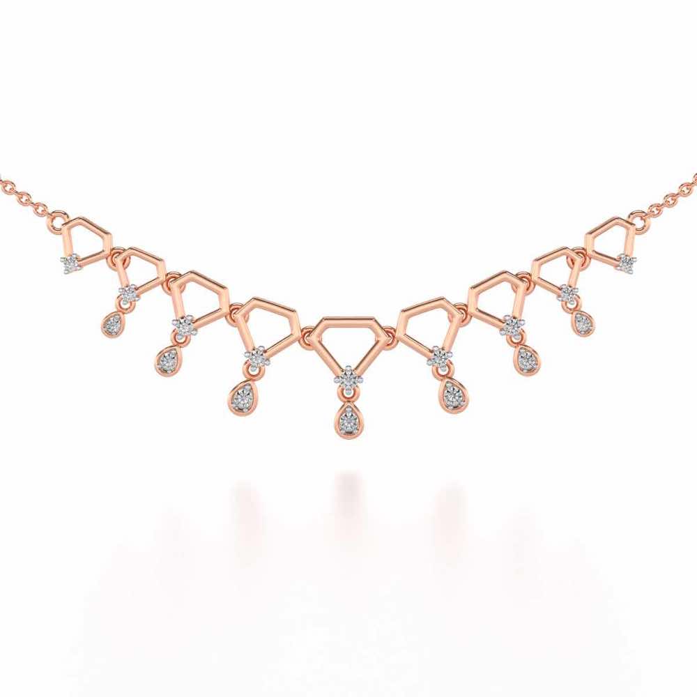 Lovely Drops Silver Necklace