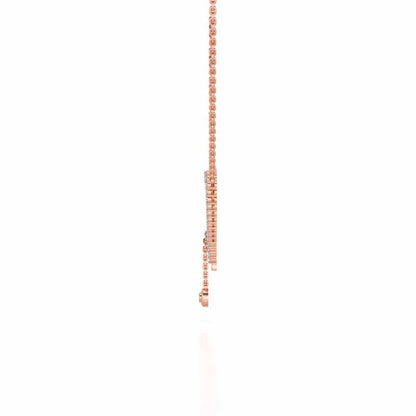 Lovely Heart Silver Pendant - Rose Gold - Image 3