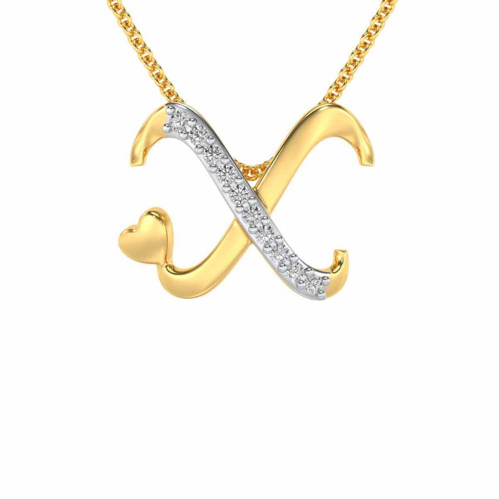Lovely X Silver Pendant