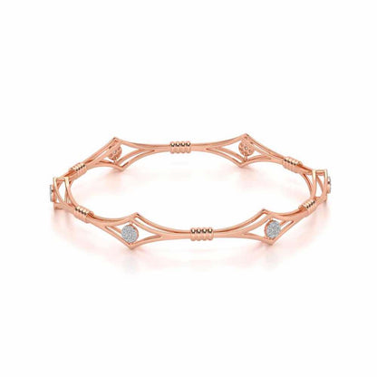 Lucid Silver Bangles - Rose Gold - Image 2