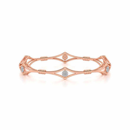 Lucid Silver Bangles - Rose Gold - Image 4