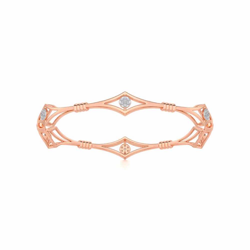 Lucid Silver Bangles - Rose Gold - Image 5