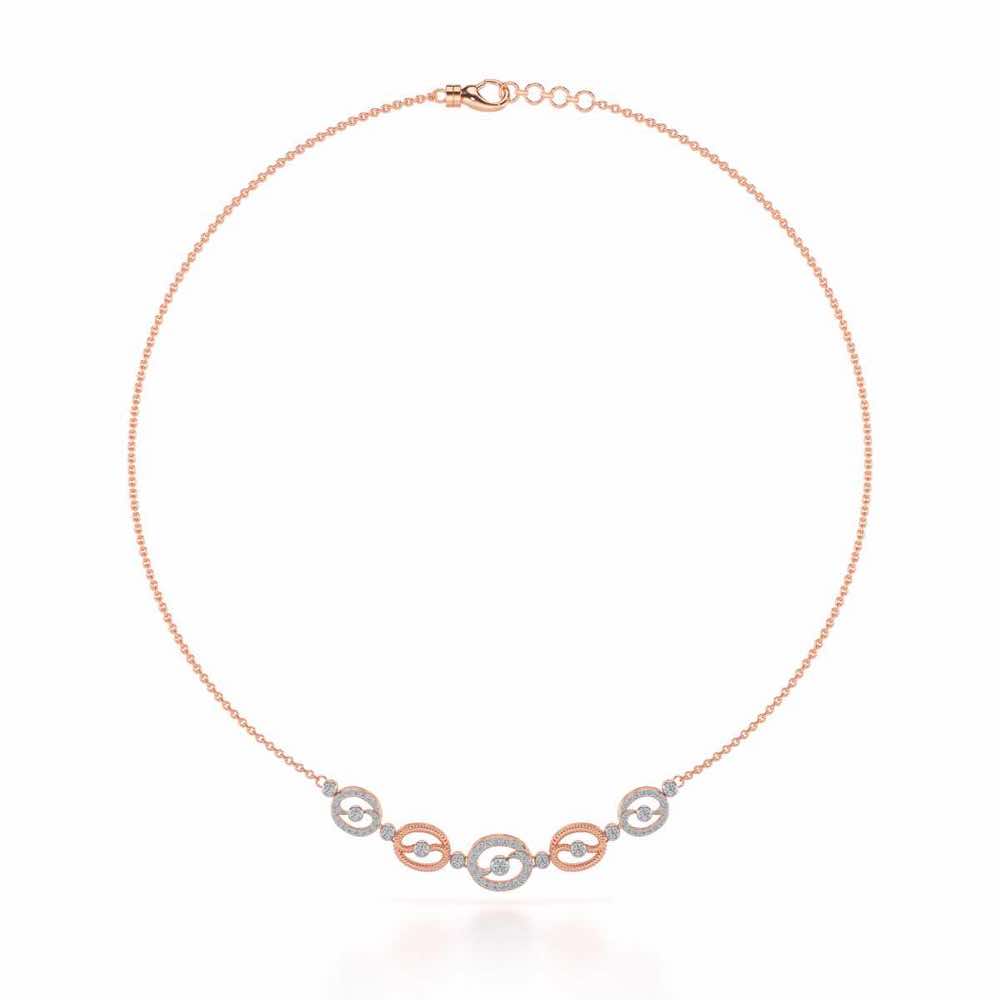 Luck All Silver Necklace - Rose Gold - Image 3