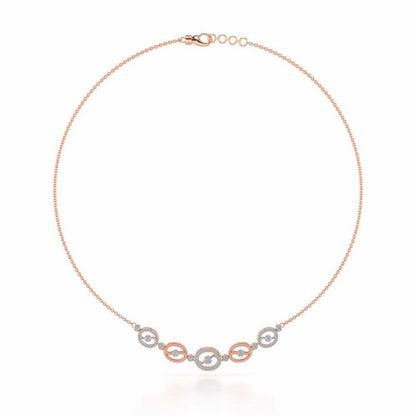 Luck All Silver Necklace - Rose Gold - Image 3