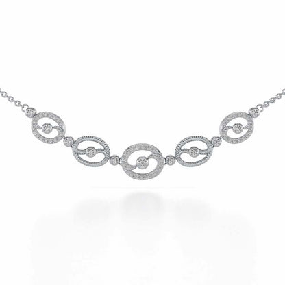Luck All Silver Necklace - White Gold - Image 1