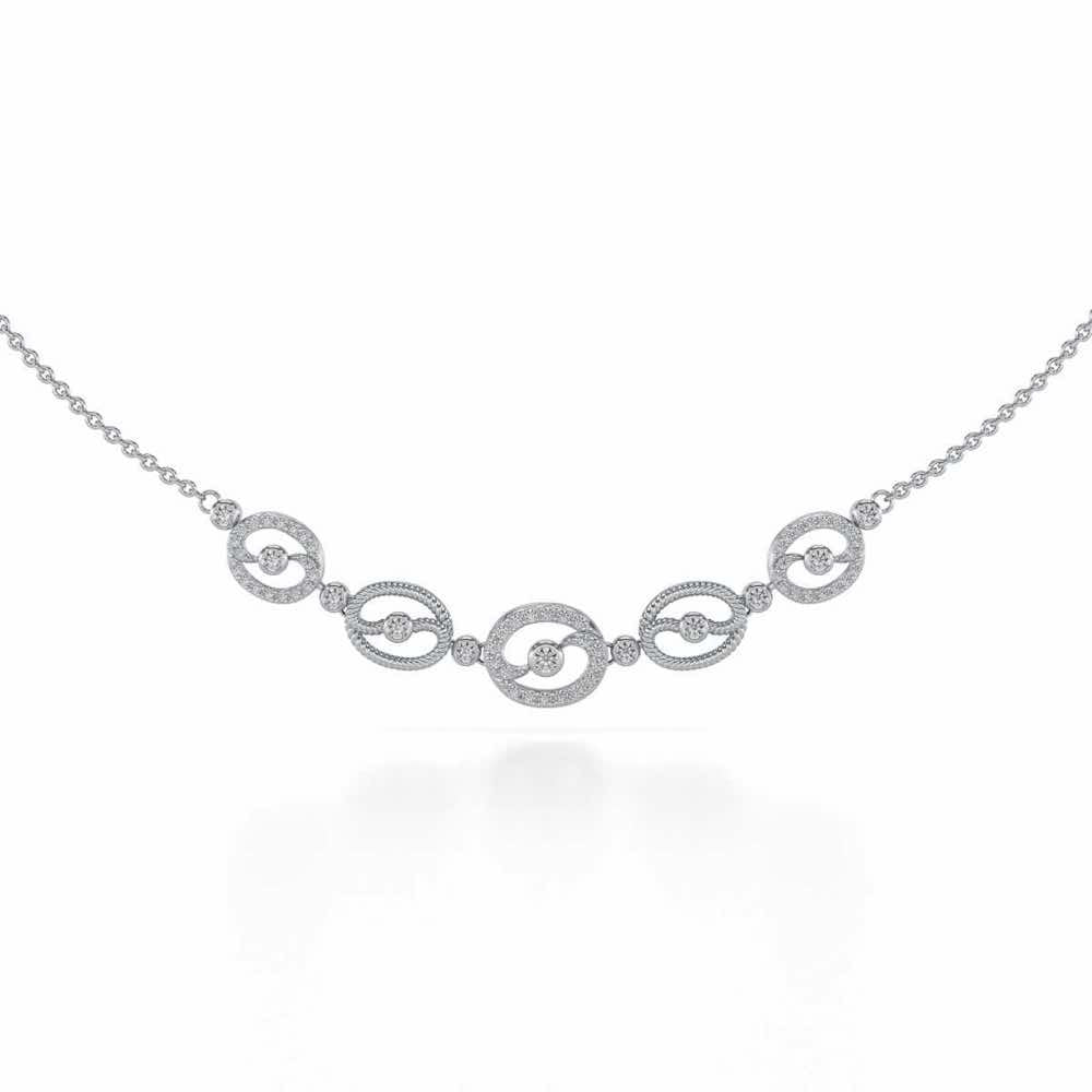 Luck All Silver Necklace - White Gold - Image 2
