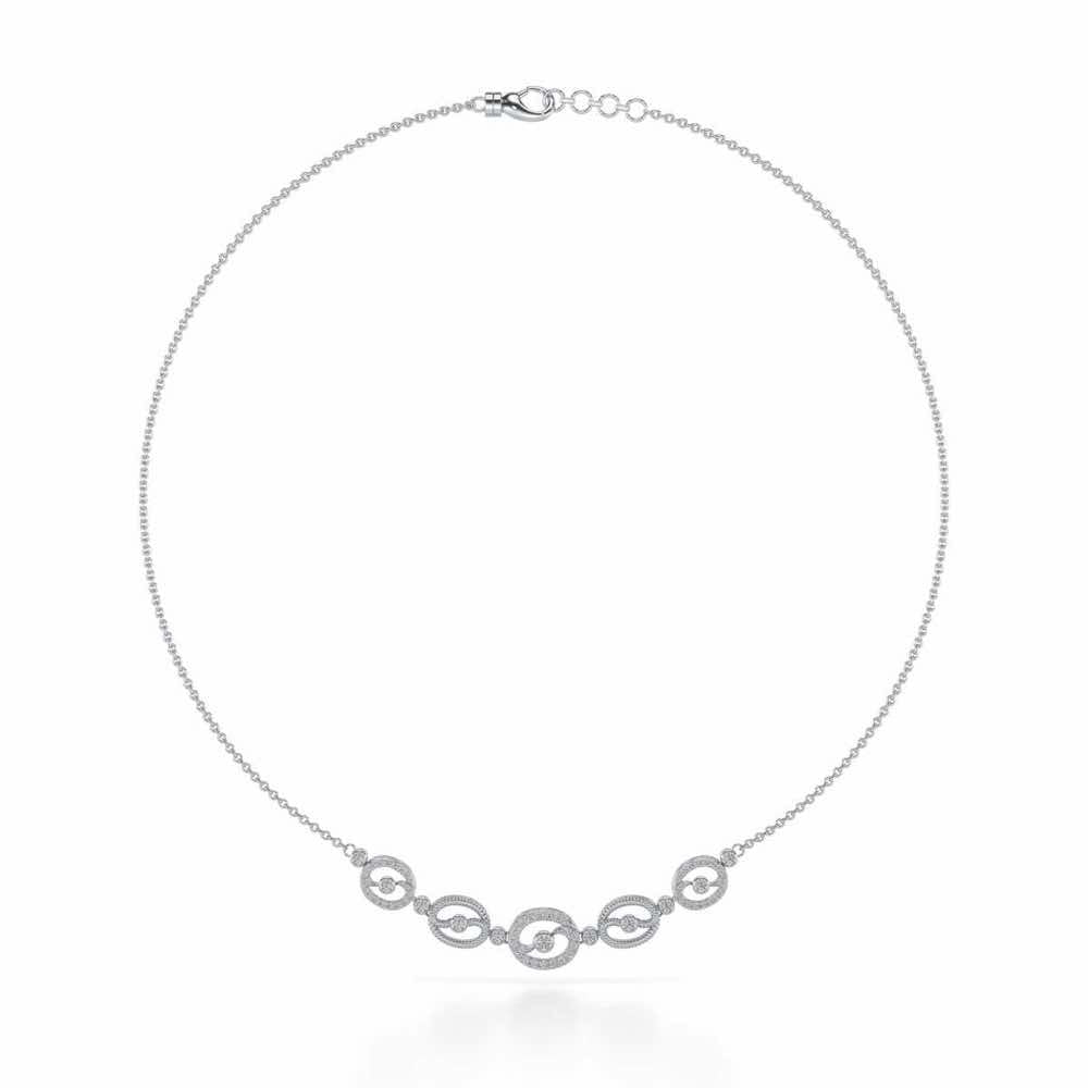 Luck All Silver Necklace - White Gold - Image 3