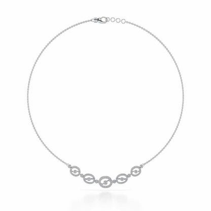 Luck All Silver Necklace - White Gold - Image 3