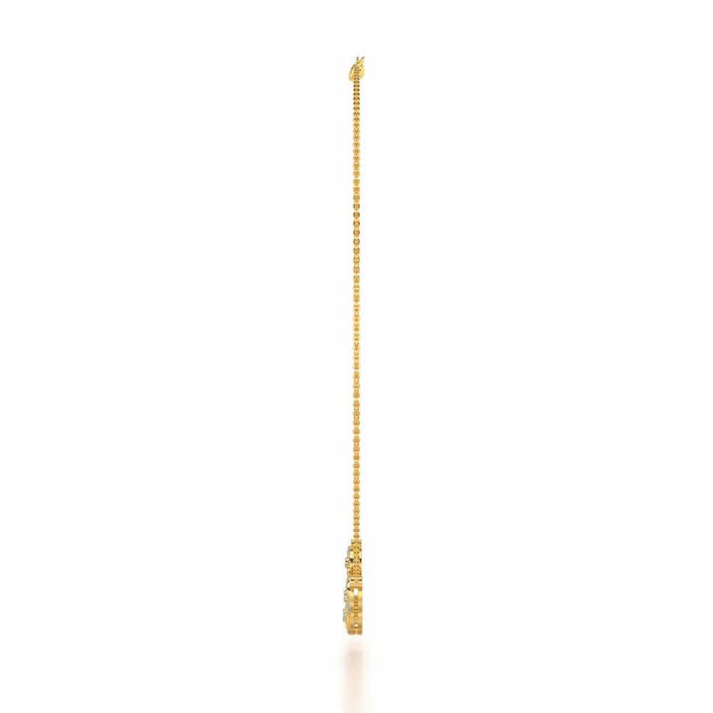 Luck All Silver Necklace - Yellow Gold - Image 4