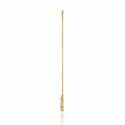 Luck All Silver Necklace - Yellow Gold - Image 4