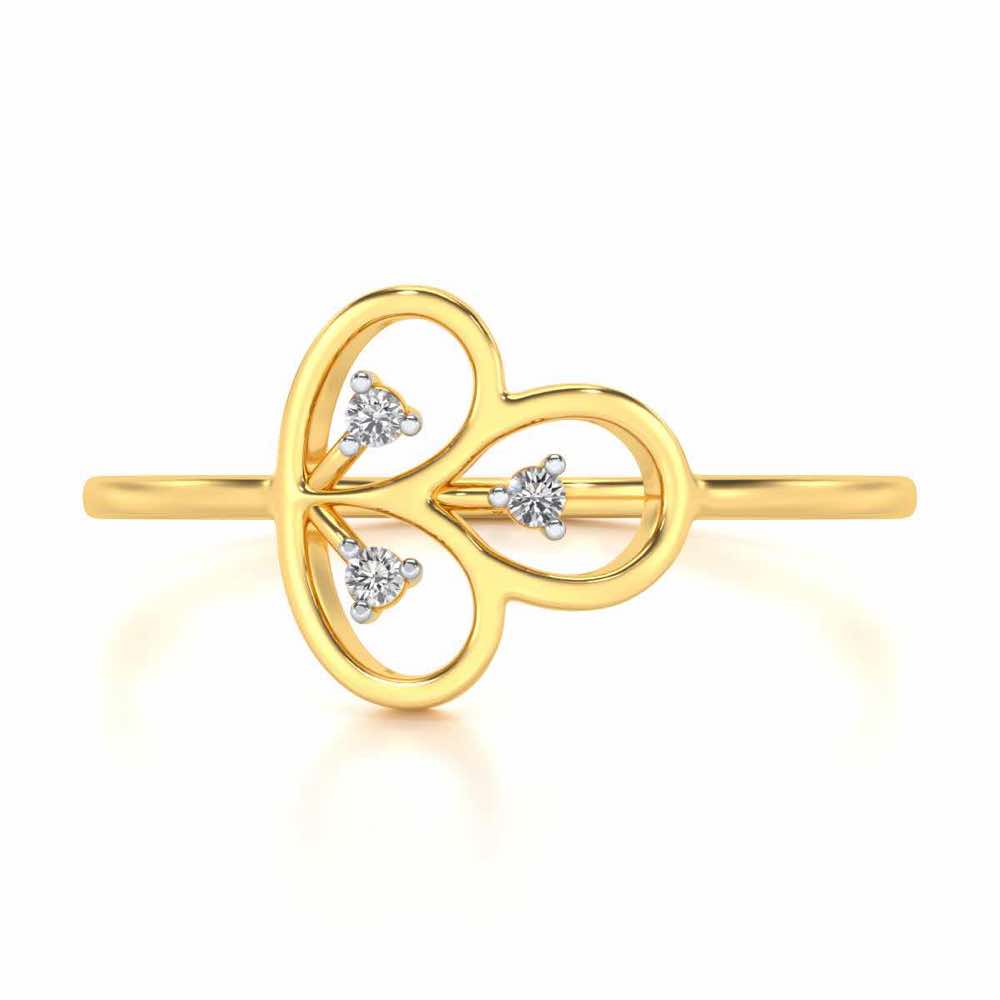 Luck Chord Silver Ring - Yellow Gold - Image 4