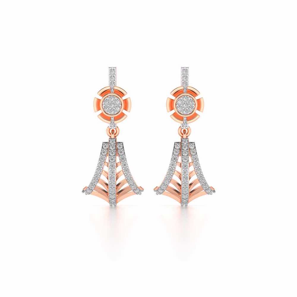 Luck Drops Earrings - Rose Gold - Image 1