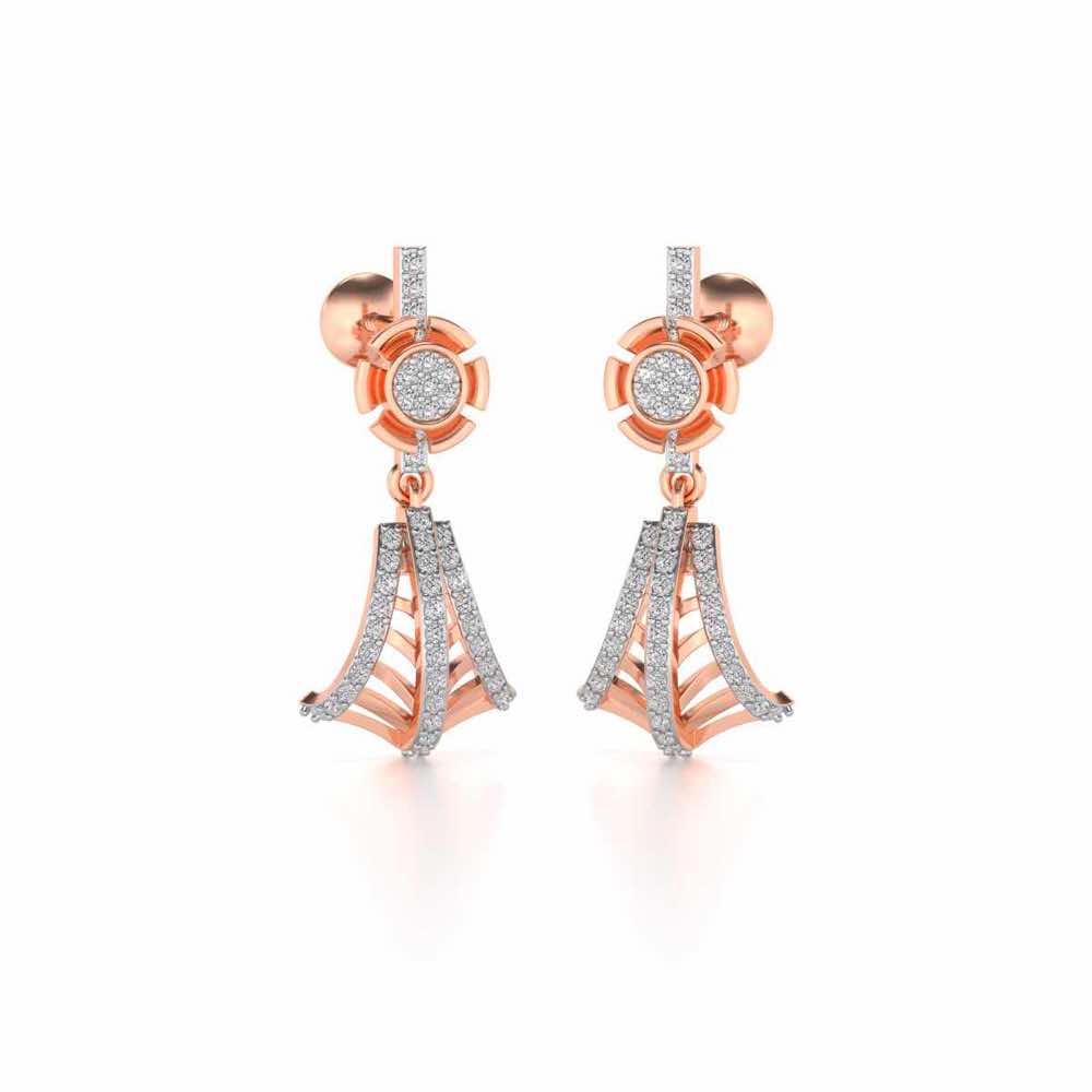 Luck Drops Earrings - Rose Gold - Image 2