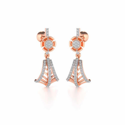 Luck Drops Earrings - Rose Gold - Image 2