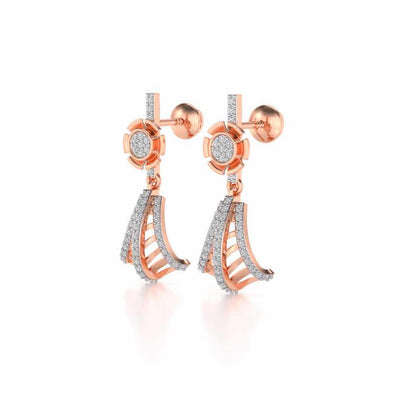 Luck Drops Earrings - Rose Gold - Image 3