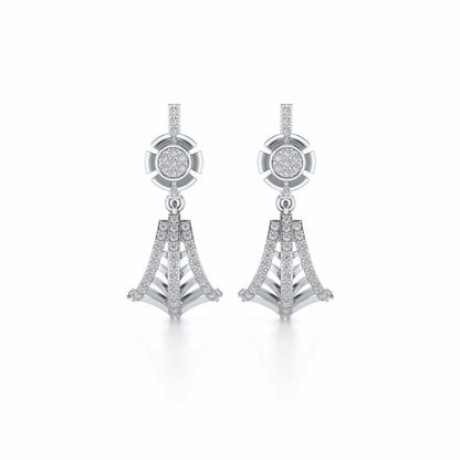 Luck Drops Earrings - White Gold - Image 1