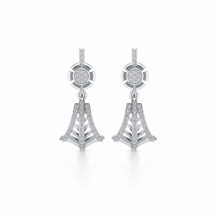 Luck Drops Earrings - White Gold - Image 1