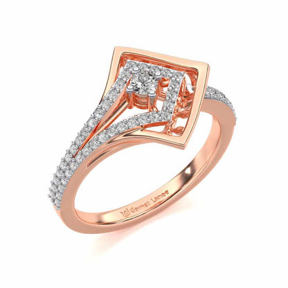 Arrow Eye Silver Ring - Rose Gold - Image 1