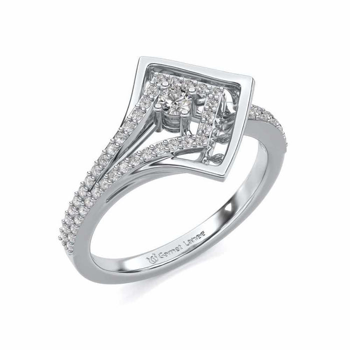 Arrow Eye Silver Ring - White Gold - Image 1
