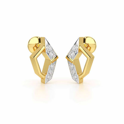 Lumina Silver Earrings - Yellow Gold - Image 1