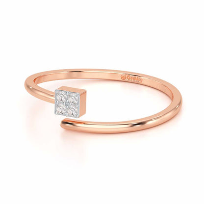 Luminance Silver Ring - Rose Gold - Image 2