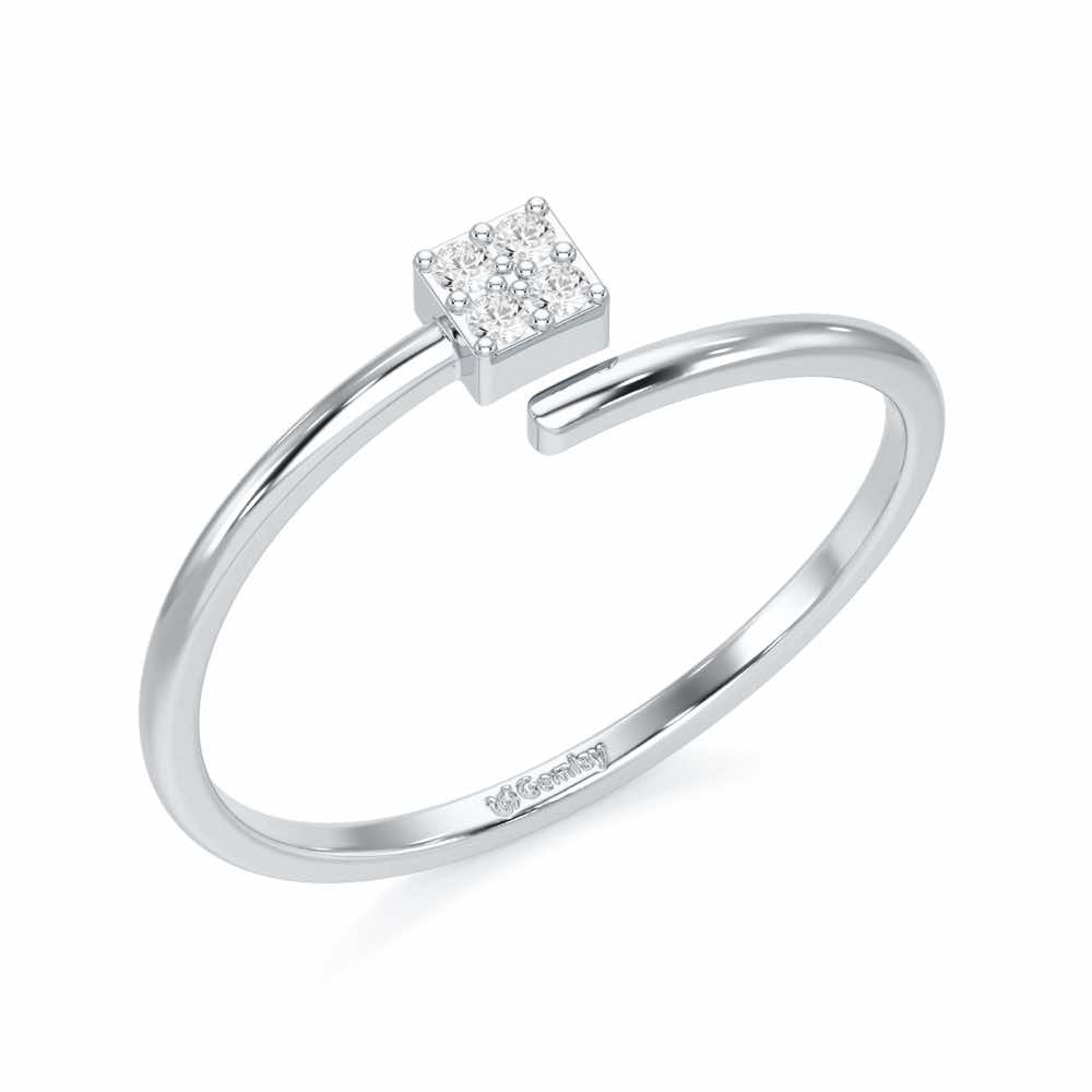 Luminance Silver Ring - White Gold - Image 1