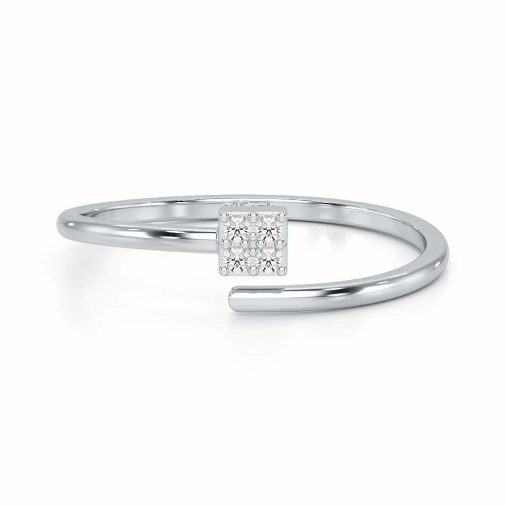 Luminance Silver Ring - White Gold - Image 4