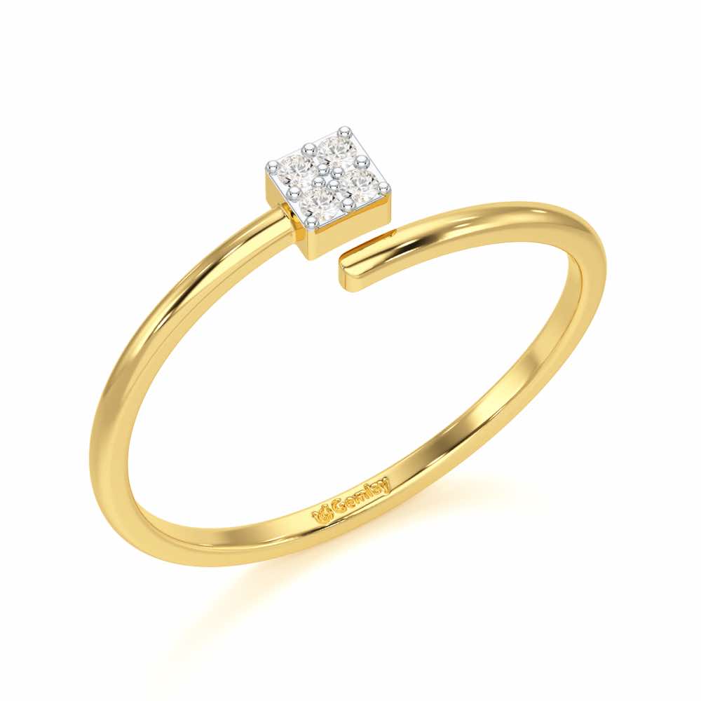 Luminance Silver Ring - Yellow Gold - Image 1
