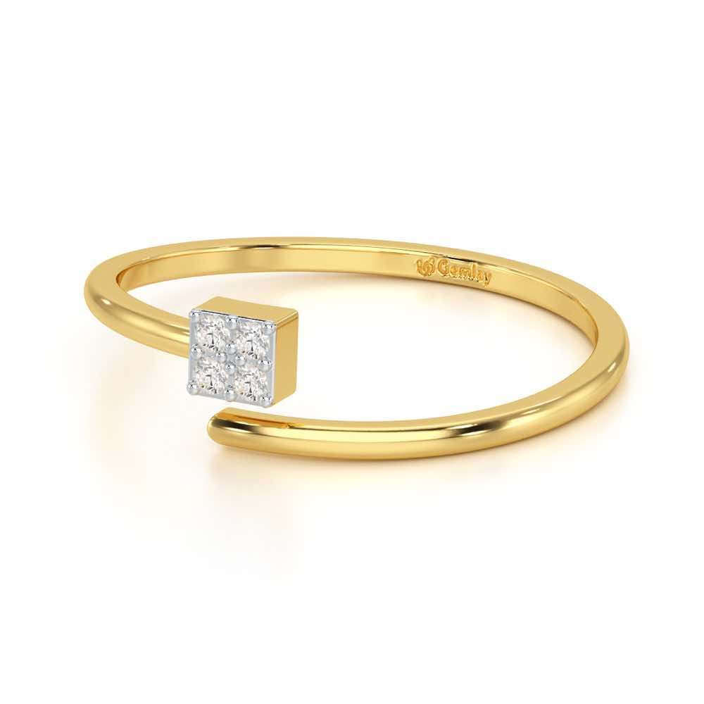 Luminance Silver Ring - Yellow Gold - Image 2