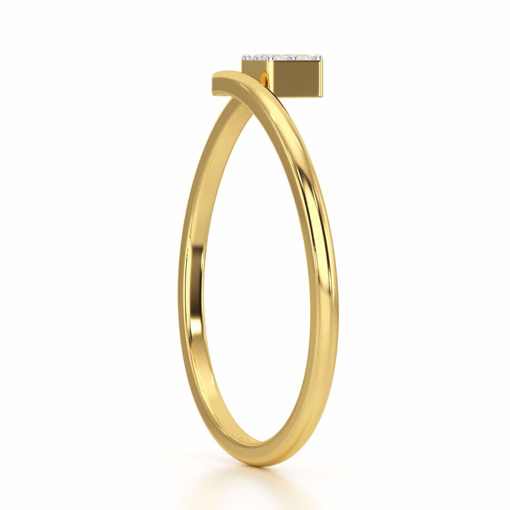 Luminance Silver Ring - Yellow Gold - Image 3