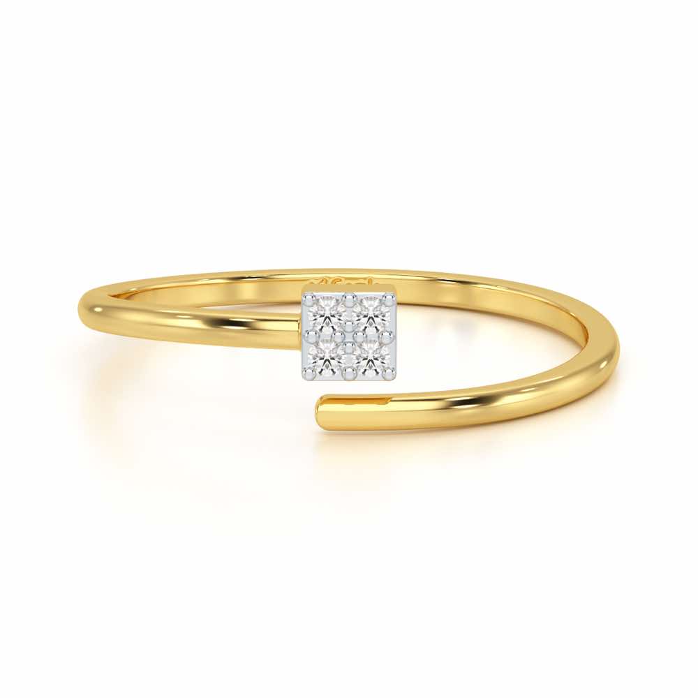 Luminance Silver Ring - Yellow Gold - Image 4