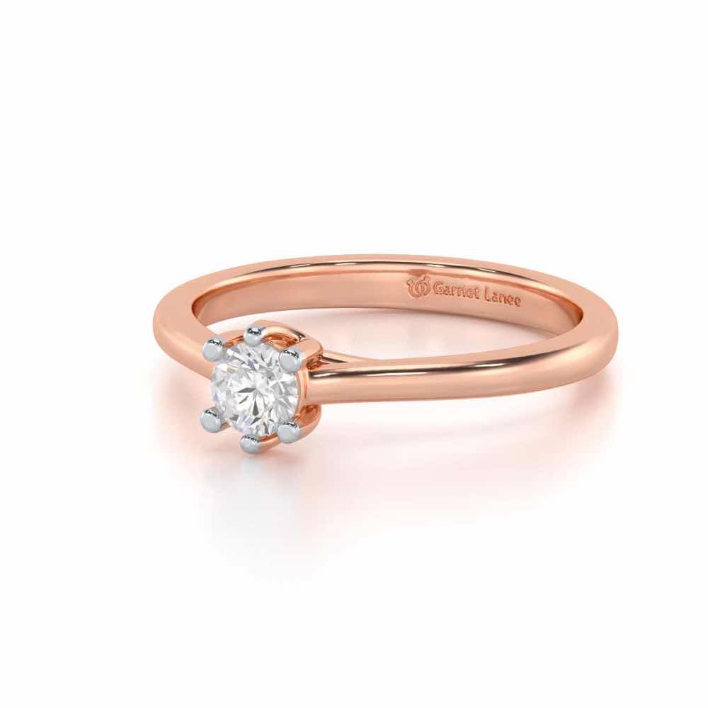 Luminary Emblem Women Solitaire Ring - Rose Gold - Image 2