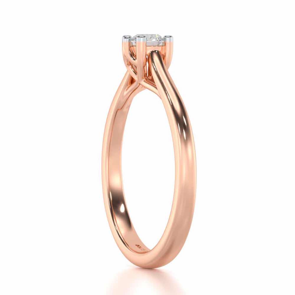 Luminary Emblem Women Solitaire Ring - Rose Gold - Image 3