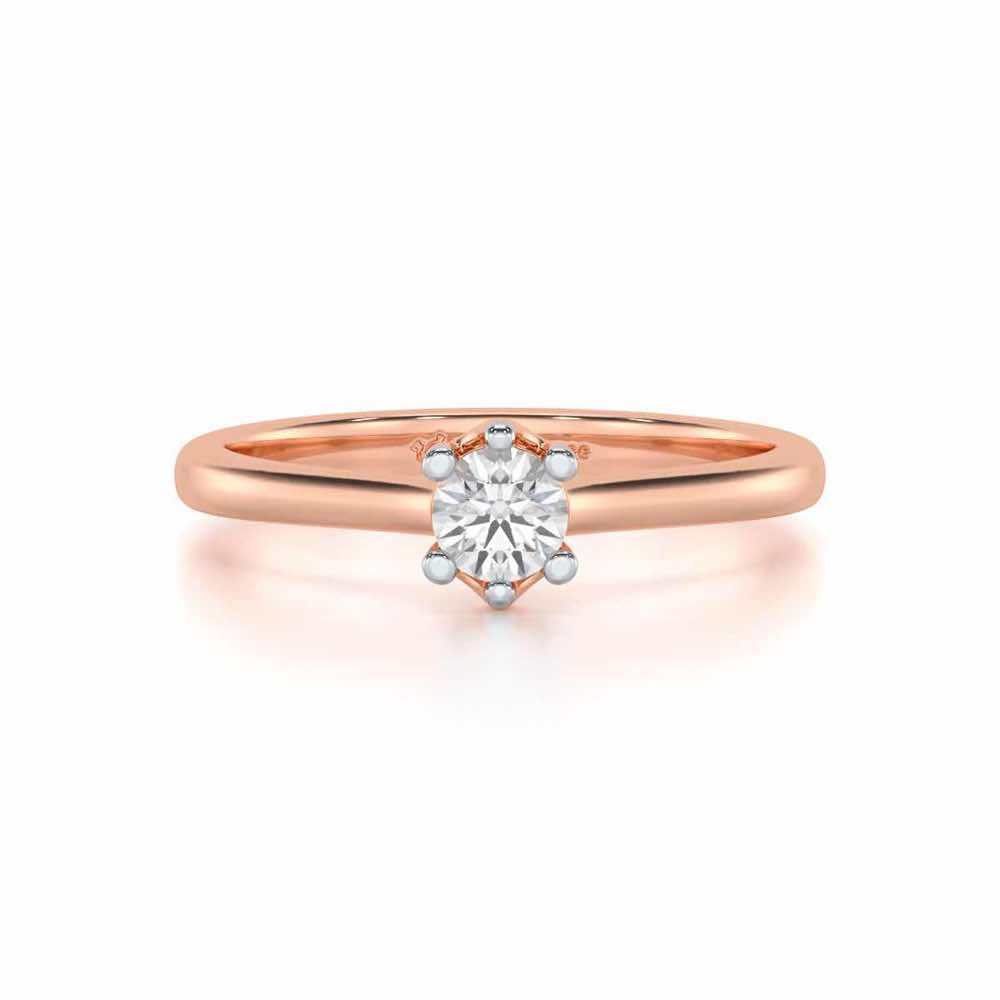 Luminary Emblem Women Solitaire Ring - Rose Gold - Image 4