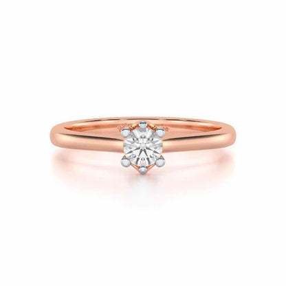 Luminary Emblem Women Solitaire Ring - Rose Gold - Image 4