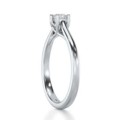 Luminary Emblem Women Solitaire Ring - White Gold - Image 3
