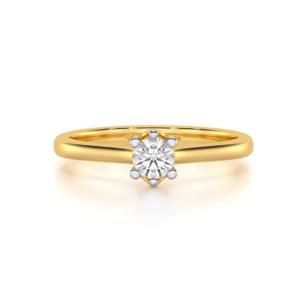 Luminary Emblem Women Solitaire Ring - Yellow Gold - Image 4