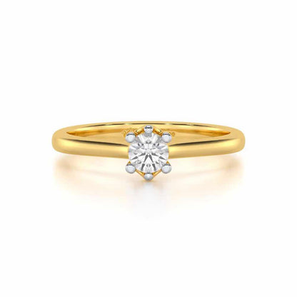 Luminary Emblem Women Solitaire Ring - Yellow Gold - Image 4