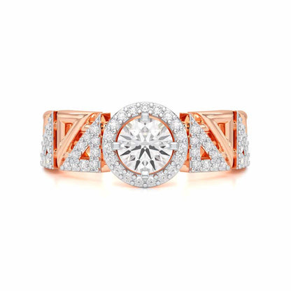 Luminescent Elegance Solitaire Ring - Rose Gold - Image 4