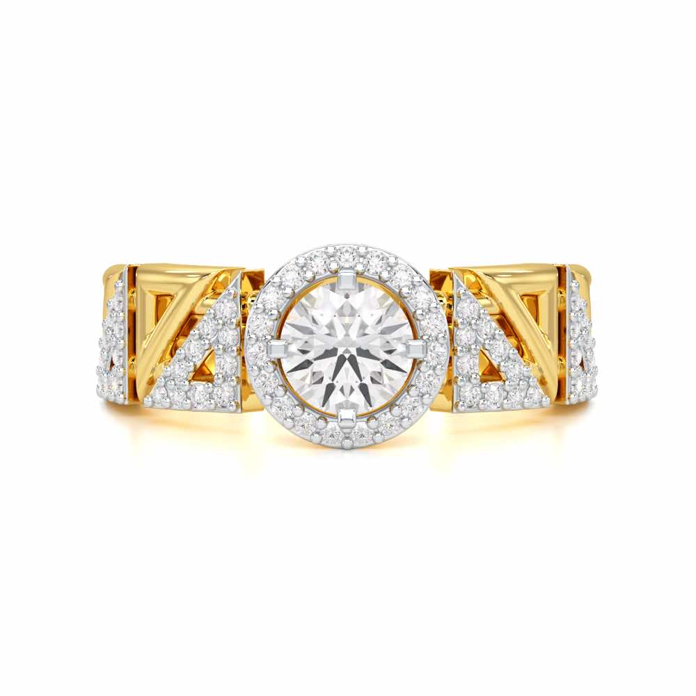 Luminescent Elegance Solitaire Ring - Yellow Gold - Image 4