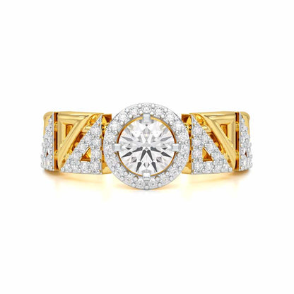 Luminescent Elegance Solitaire Ring - Yellow Gold - Image 4