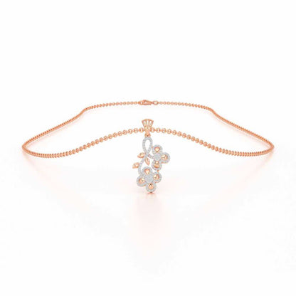 Luminescent Harmony Silver Pendant - Rose Gold - Image 3