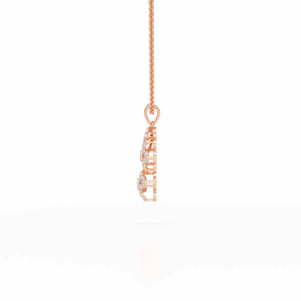 Luminescent Harmony Silver Pendant - Rose Gold - Image 4