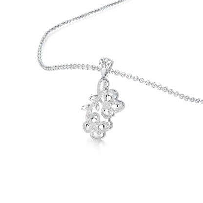 Luminescent Harmony Silver Pendant - White Gold - Image 2